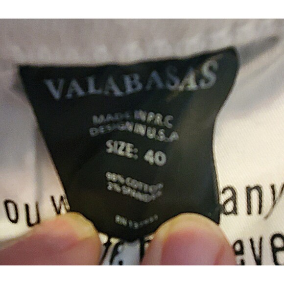 Valabasas Mens Jeans Size 40 Black Stacked Distressed Denim Flares - Picture 11 of 12